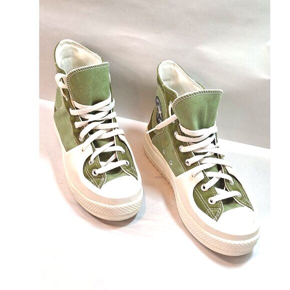 Converse Chuck Taylor Construct Colourblock Green All Star Shoe AO3471C Size 9 - Picture 2 of 11